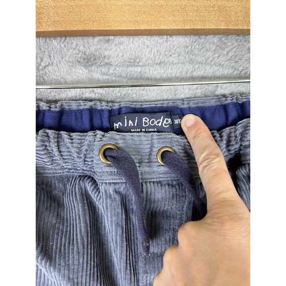 Mini Boden Kids 10Y Corduroy Cord Pants Greyish Blue Pull On - Picture 3 of 4